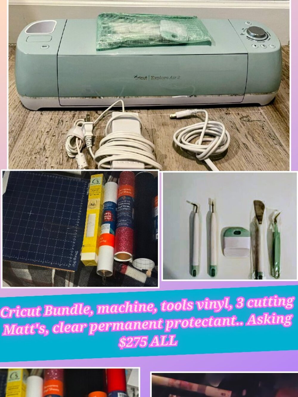 Cricut air explorer 2 bundle